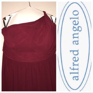 Alfred Angelo Burgundy Bridesmaid / Formal Dress